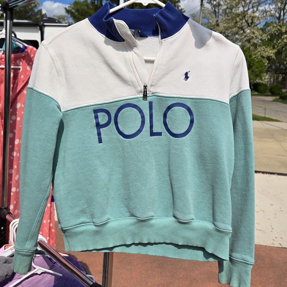Polo Ralph Lauren Blue and Yellow Tag